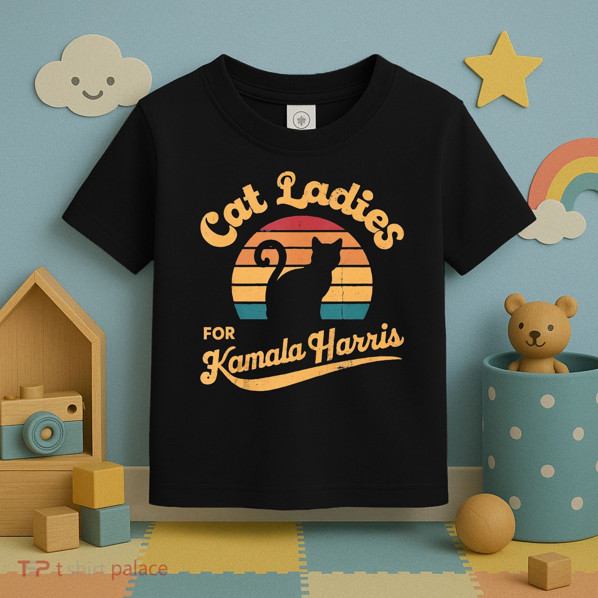 Retro Cat Ladies For Kamala Toddler T-Shirt