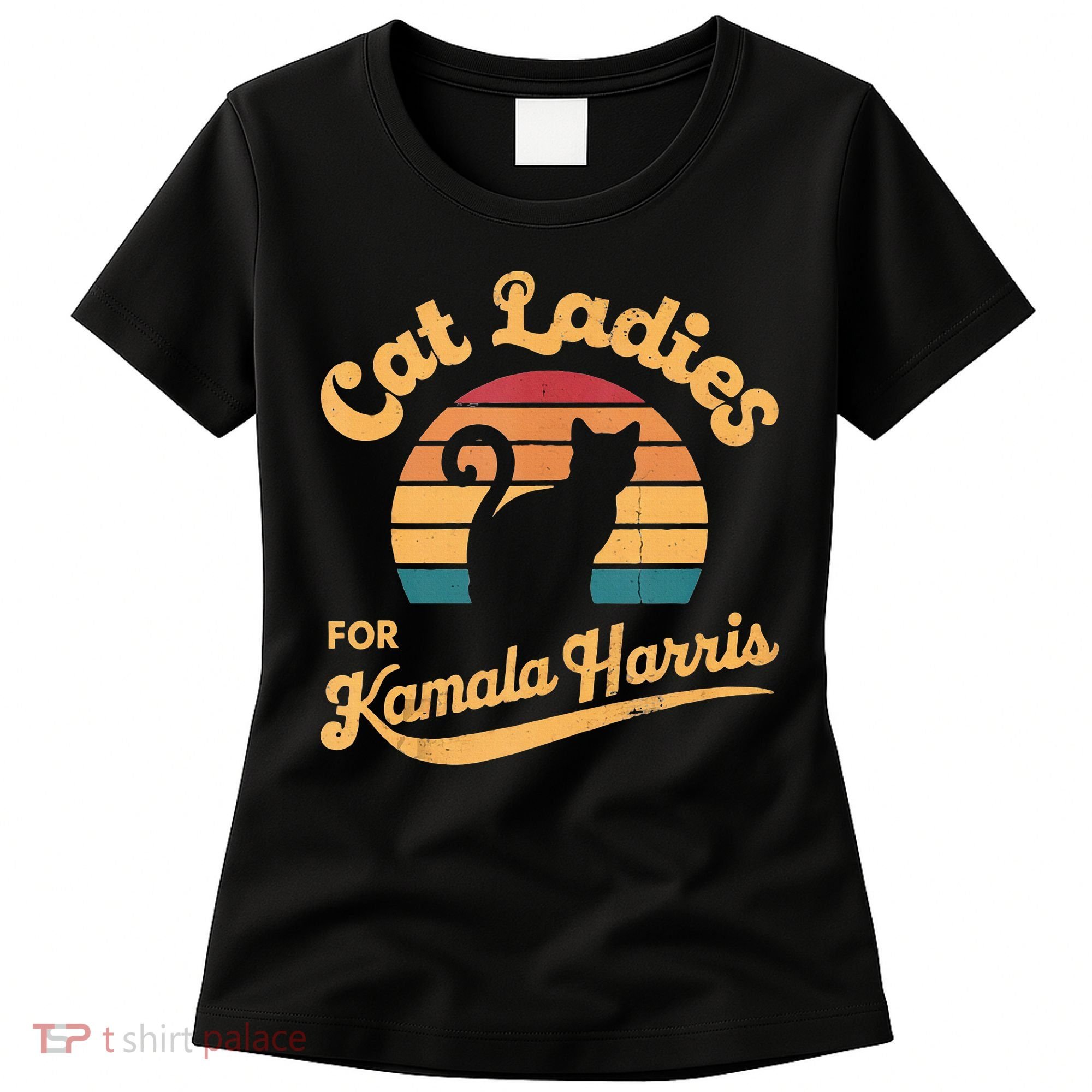 Retro Cat Ladies For Kamala Women's T-Shirt