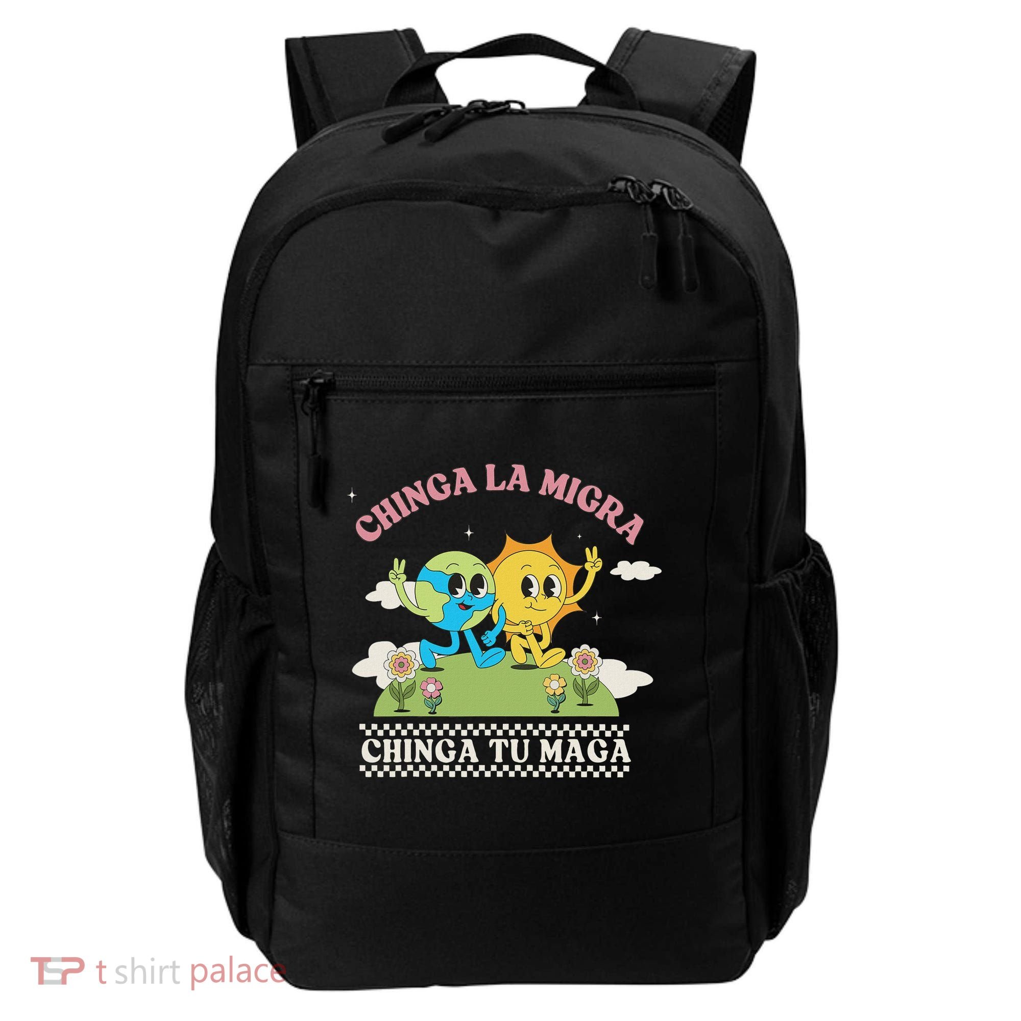 Retro Chinga La Migra Chinga Tu Maga Backpack