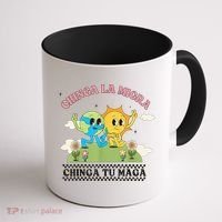 Retro Chinga La Migra Chinga Tu Maga Coffee Mug thumb 1