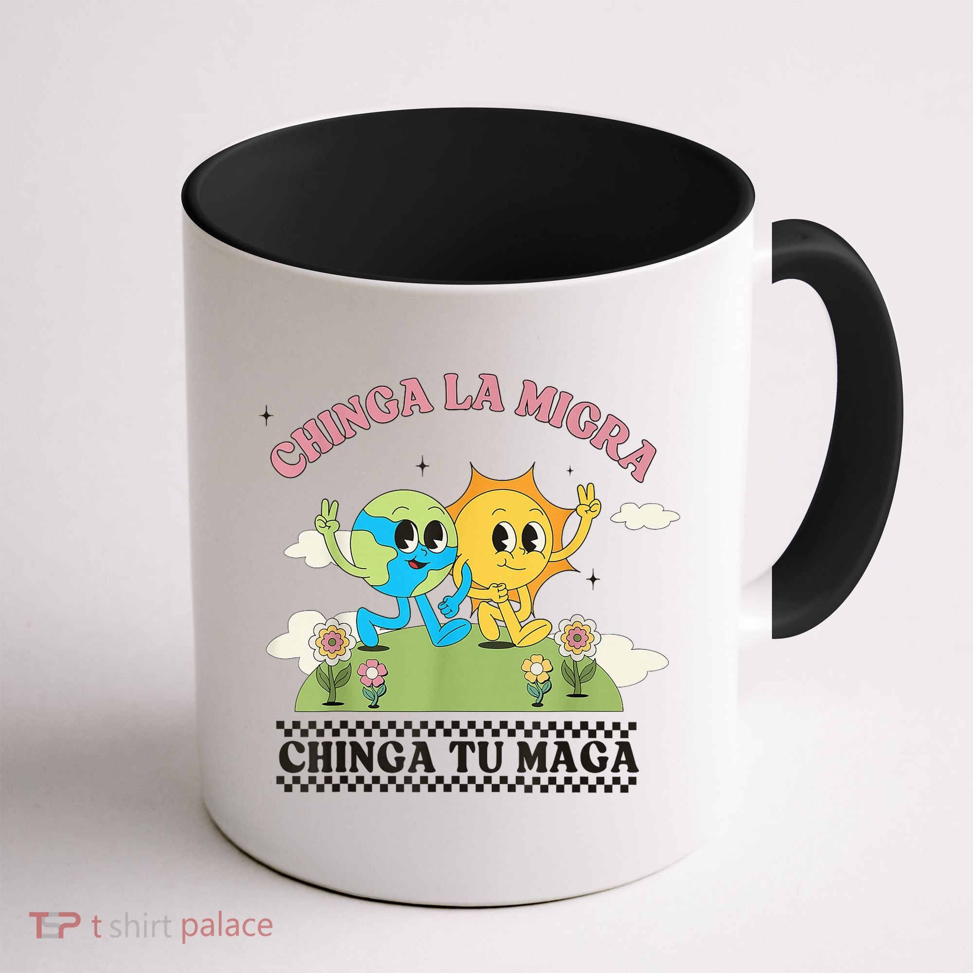 Retro Chinga La Migra Chinga Tu Maga Coffee Mug