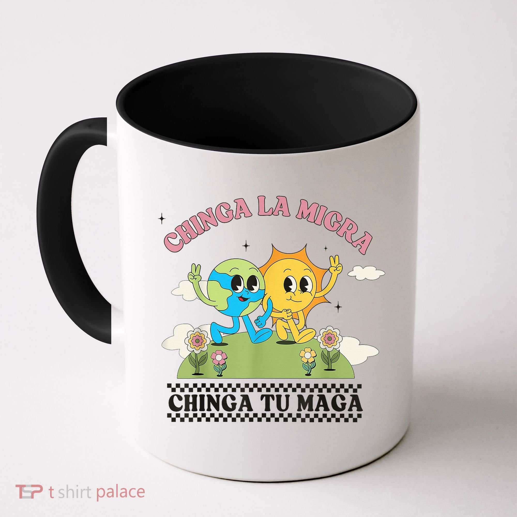 Retro Chinga La Migra Chinga Tu Maga Coffee Mug