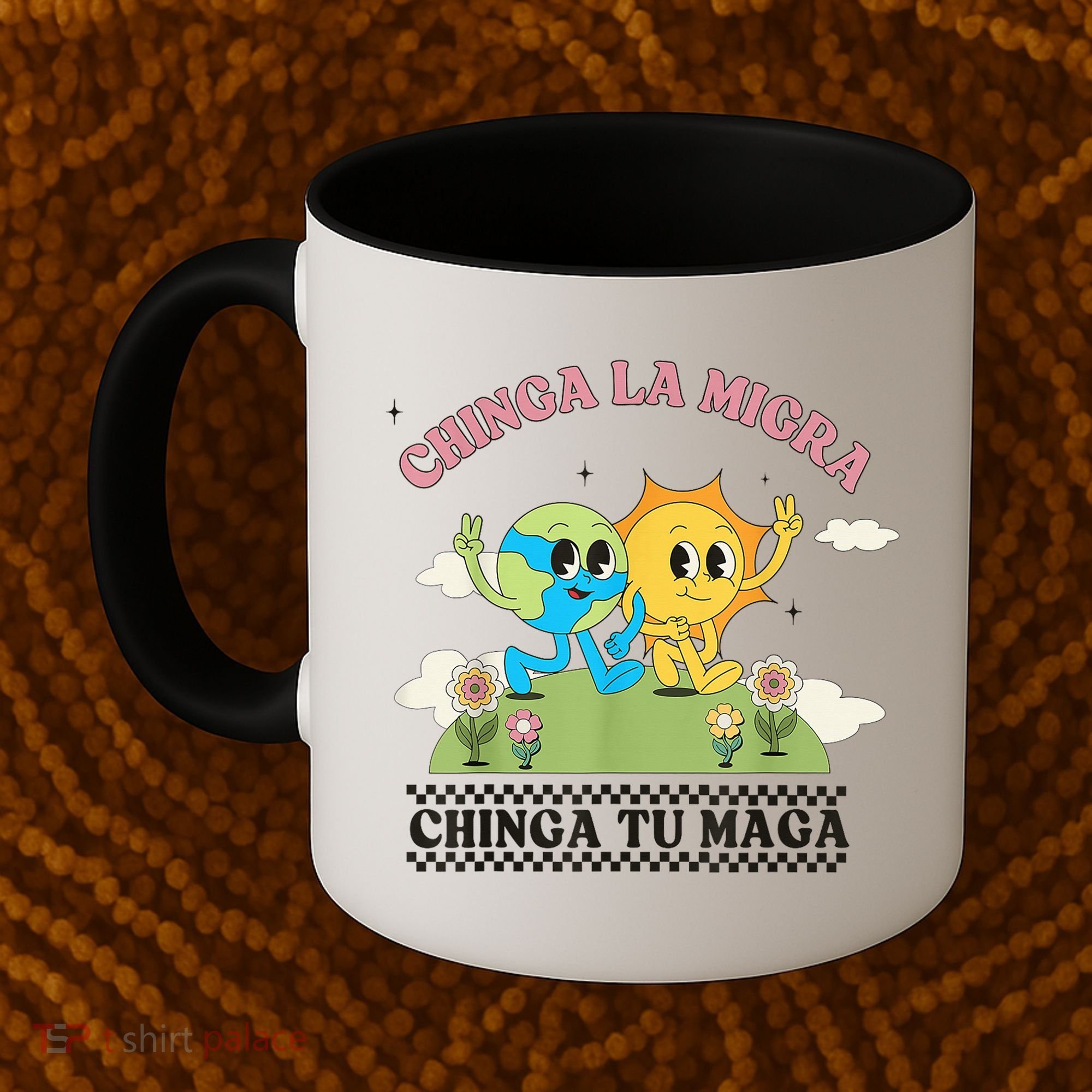 Retro Chinga La Migra Chinga Tu Maga Coffee Mug