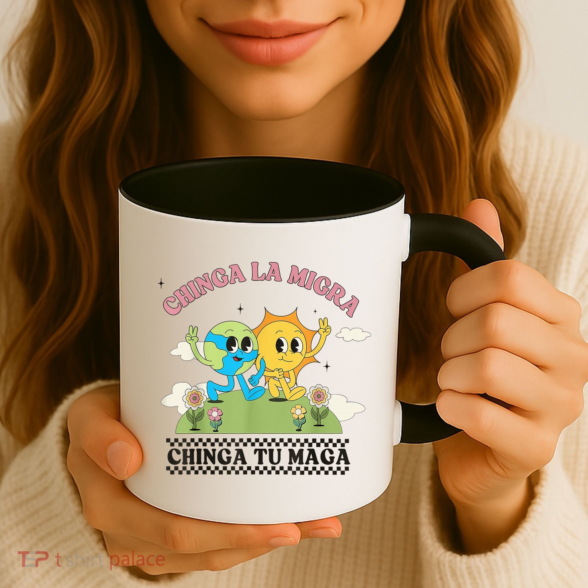 Retro Chinga La Migra Chinga Tu Maga Coffee Mug