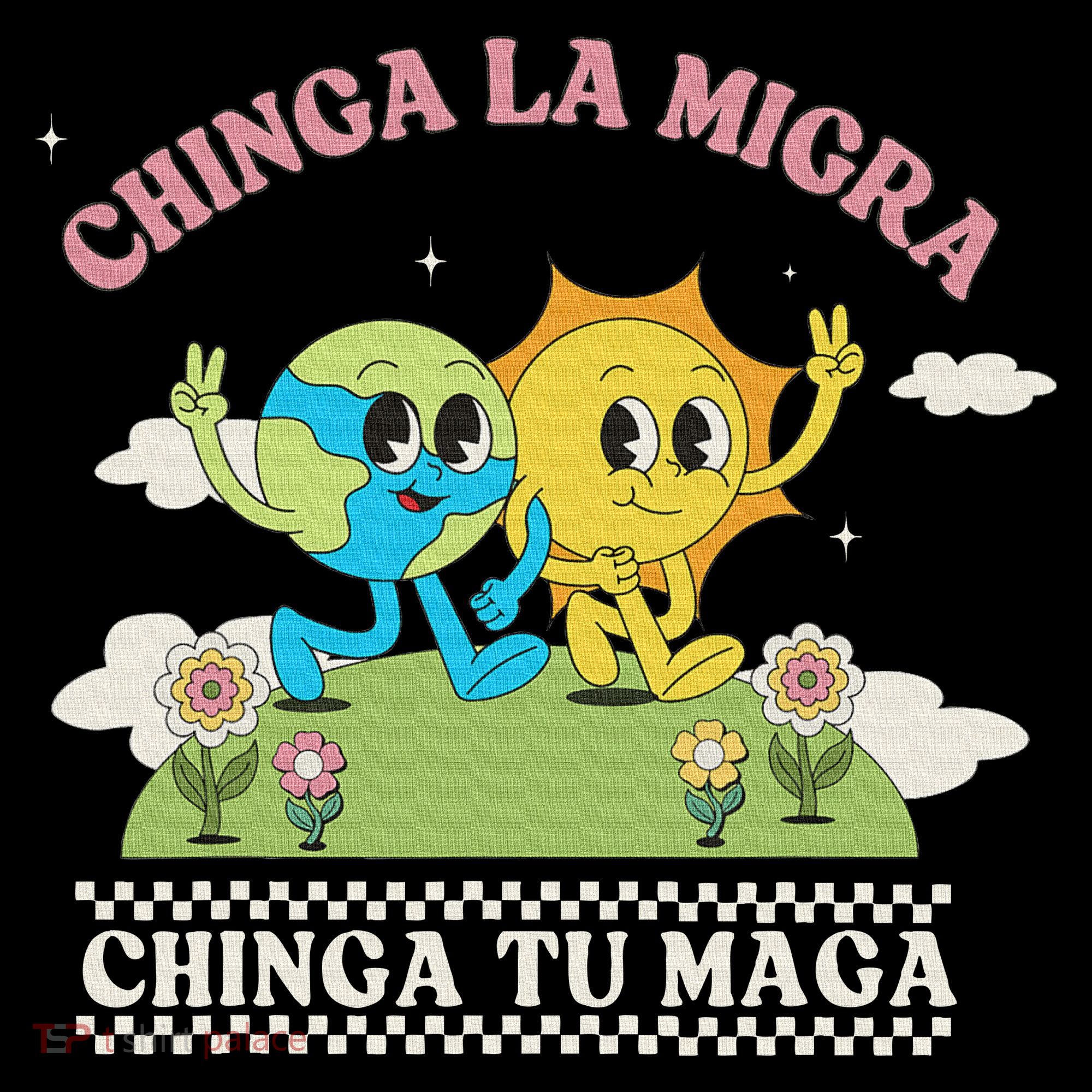 Retro Chinga La Migra Chinga Tu Maga Ornament