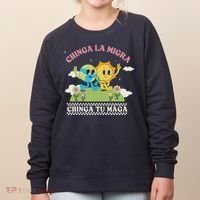 Retro Chinga La Migra Chinga Tu Maga Women's Sweatshirt thumb 0