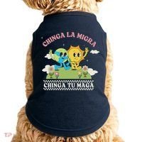 Retro Chinga La Migra Chinga Tu Maga Doggie Tank thumb 0