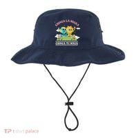 Retro Chinga La Migra Chinga Tu Maga Bucket Hat thumb 0