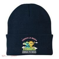 Retro Chinga La Migra Chinga Tu Maga Beanie thumb 0