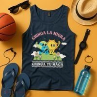Retro Chinga La Migra Chinga Tu Maga Tank Top thumb 4