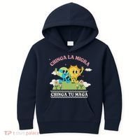 Retro Chinga La Migra Chinga Tu Maga Kids Hoodie thumb 0