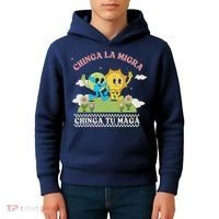 Retro Chinga La Migra Chinga Tu Maga Kids Hoodie thumb 4
