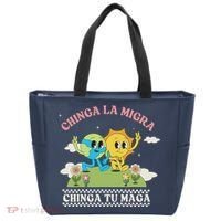 Retro Chinga La Migra Chinga Tu Maga Tote Bag thumb 0