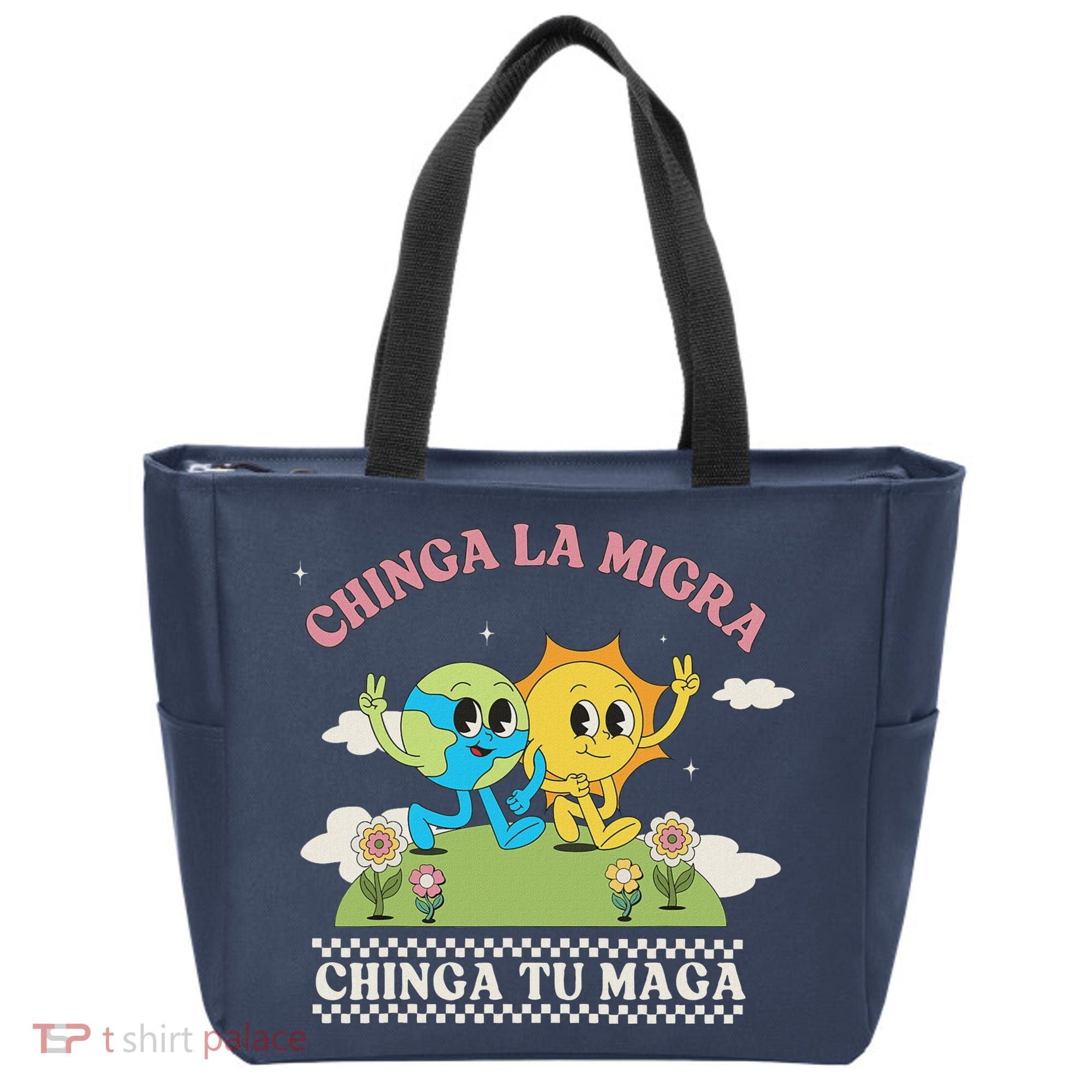 Retro Chinga La Migra Chinga Tu Maga Tote Bag