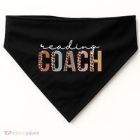 Reading Coach Leopard Appreciation Funny For Women For Work USA-Made Doggie Bandana thumb 0