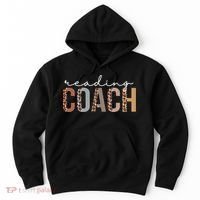 Reading Coach Leopard Appreciation Funny For Women For Work Hoodie thumb 0