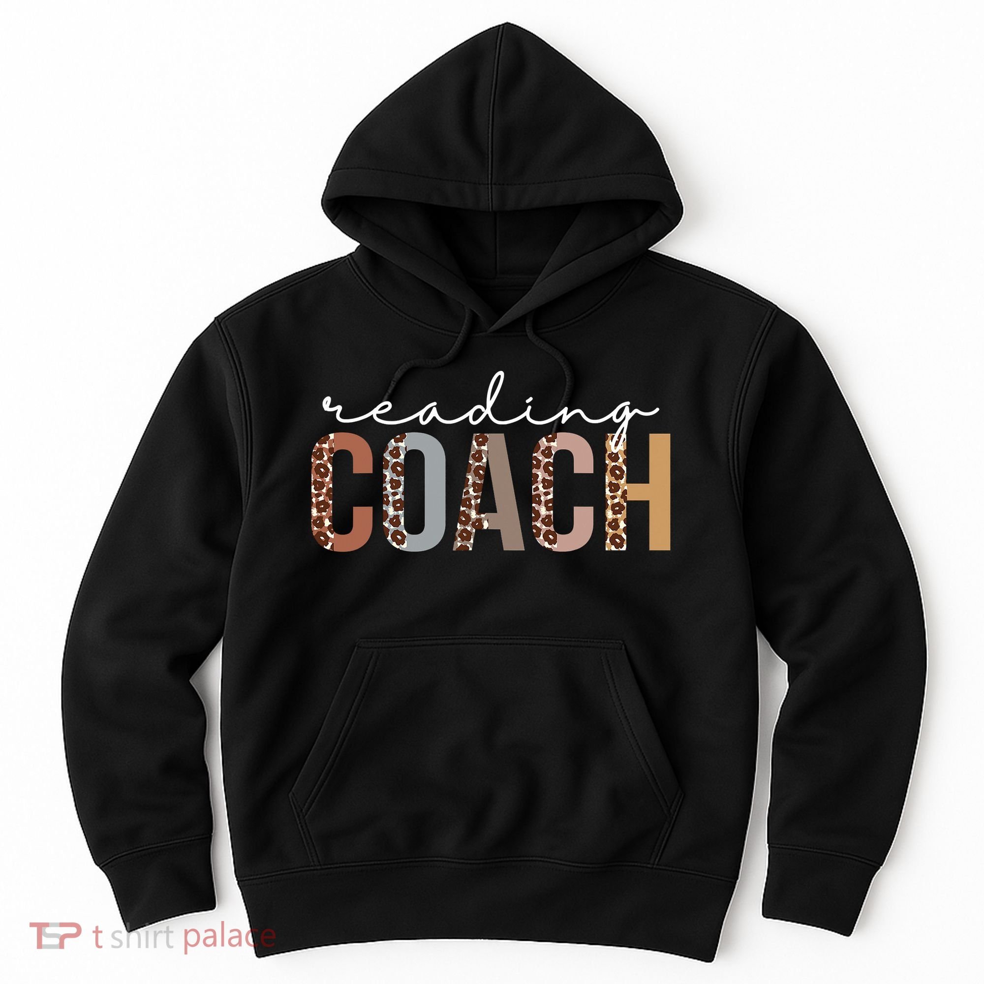 Reading Coach Leopard Appreciation Funny For Women For Work Hoodie