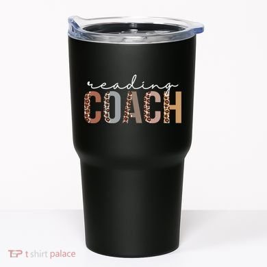 Reading Coach Leopard Appreciation Funny For Women For Work Tumbler