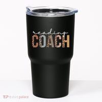 Reading Coach Leopard Appreciation Funny For Women For Work Tumbler thumb 0