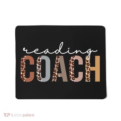 Reading Coach Leopard Appreciation Funny For Women For Work Mousepad