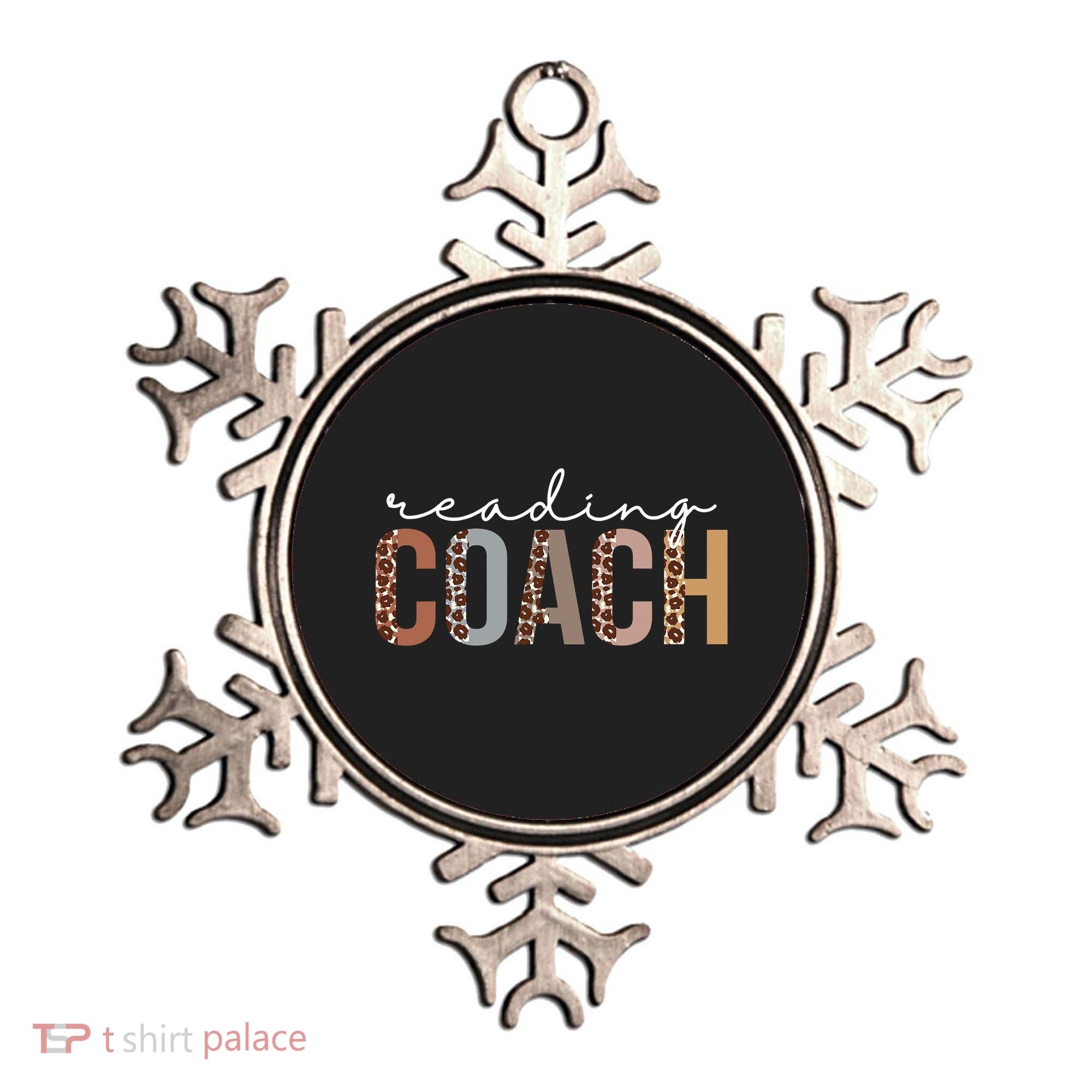 Reading Coach Leopard Appreciation Funny For Women For Work Ornament