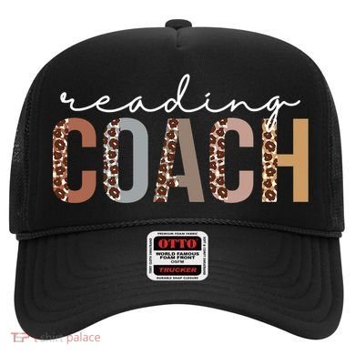 Reading Coach Leopard Appreciation Funny For Women For Work Hat