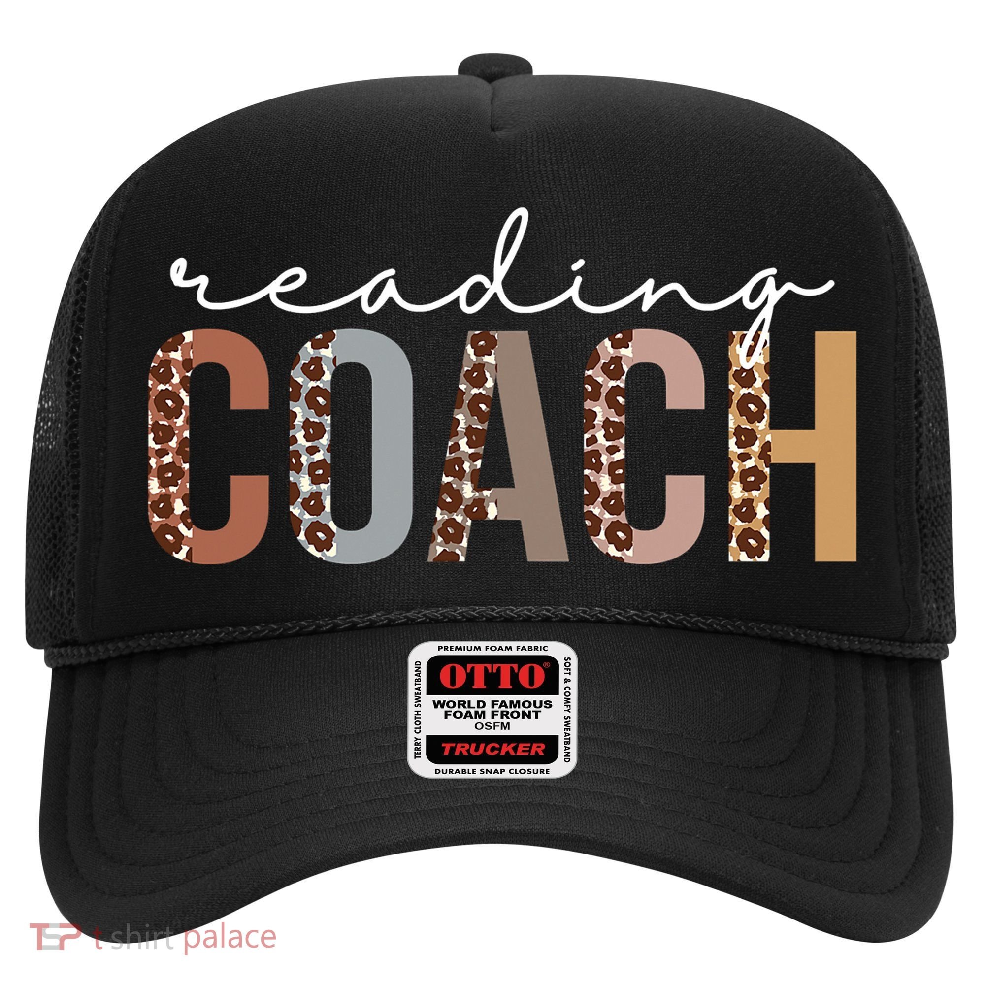 Reading Coach Leopard Appreciation Funny For Women For Work Hat