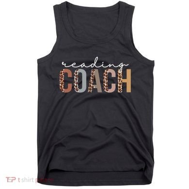 Reading Coach Leopard Appreciation Funny For Women For Work Tank Top