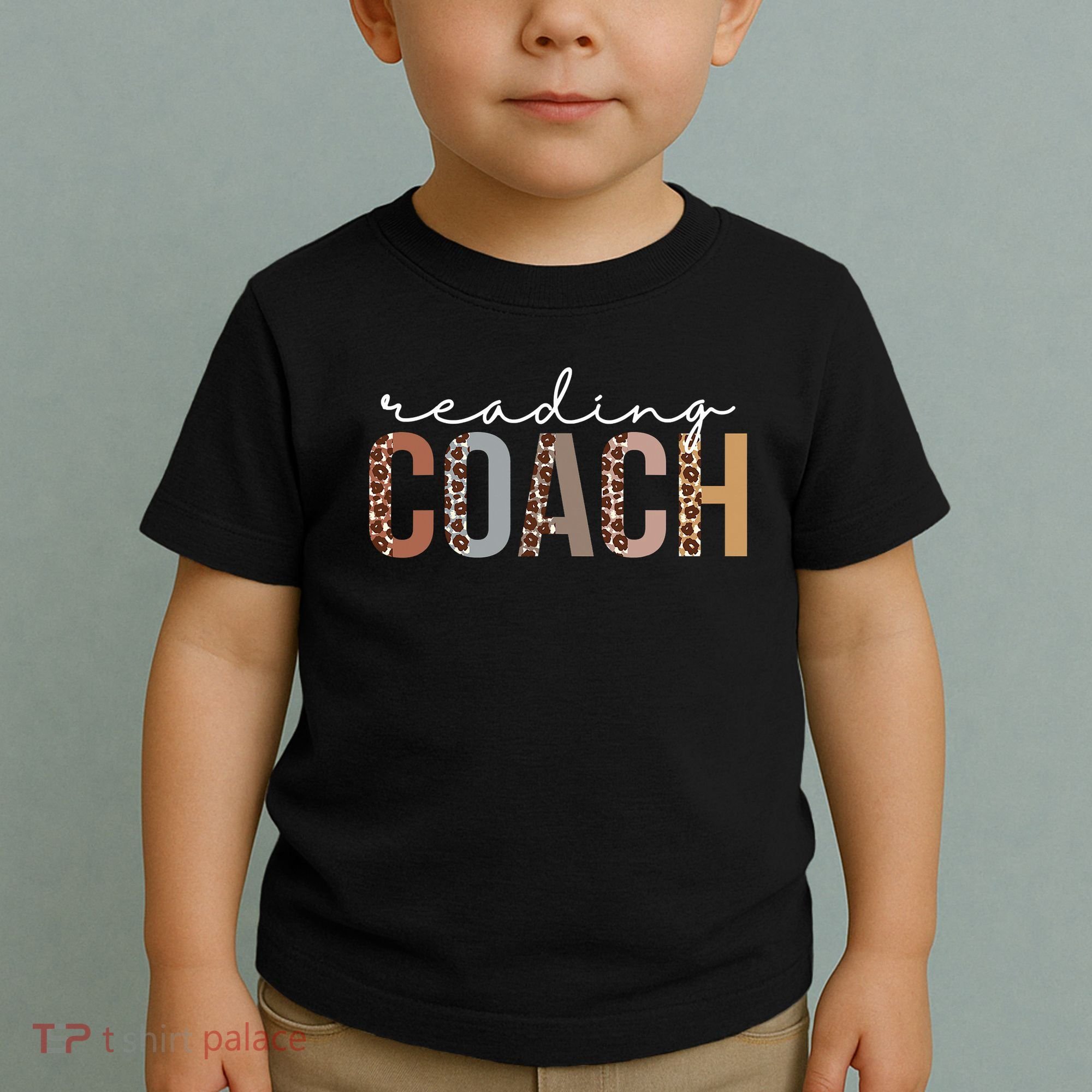Reading Coach Leopard Appreciation Funny For Women For Work Toddler T-Shirt