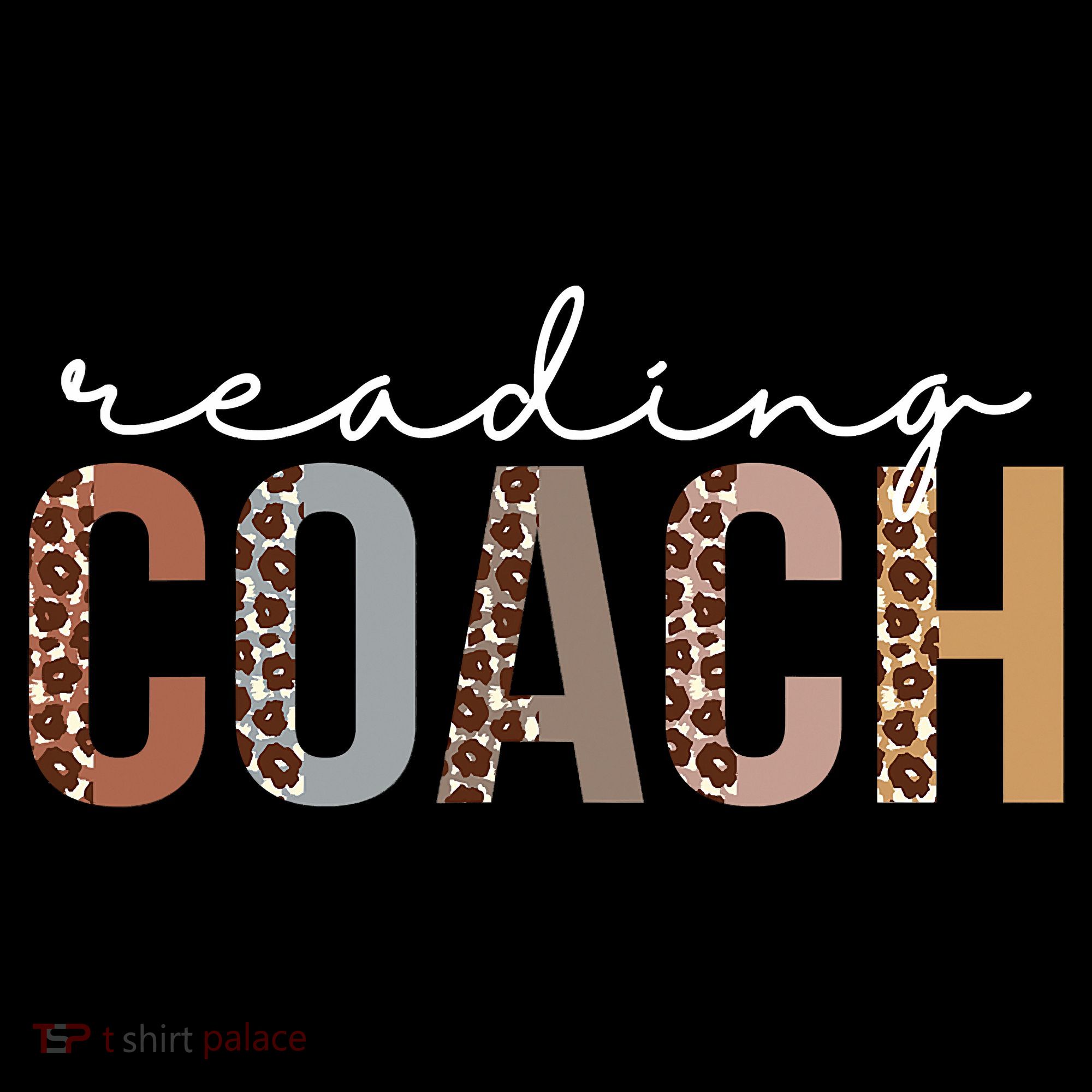 Reading Coach Leopard Appreciation Funny For Women For Work Women's T-Shirt