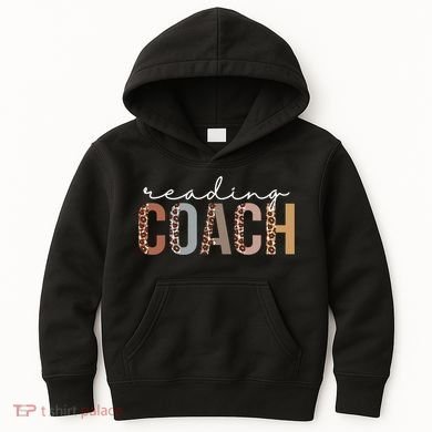 Reading Coach Leopard Appreciation Funny For Women For Work Kids Hoodie