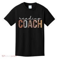 Reading Coach Leopard Appreciation Funny For Women For Work Kids T-Shirt thumb 0