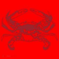 Red Crab, Love Red Crab Santa Hat thumb 1