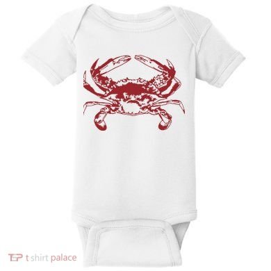 Red Crab, Love Red Crab Baby Bodysuit