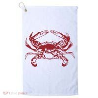 Red Crab, Love Red Crab Golf Towel thumb 0