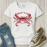 Red Crab, Love Red Crab Women's T-Shirt thumb 3