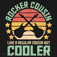 Rocker Cousin Like A Regular Cousin But Cooler Coaster thumb 2