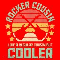 Rocker Cousin Like A Regular Cousin But Cooler Santa Hat thumb 1