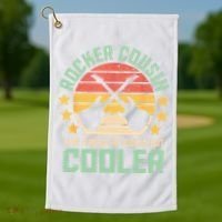 Rocker Cousin Like A Regular Cousin But Cooler Golf Towel thumb 1