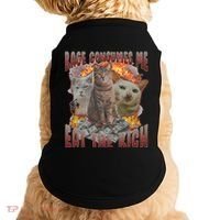 Rage Consumes Me Eat The Rich Feminist Funny Cat Meme Doggie Tank thumb 0