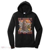 Rage Consumes Me Eat The Rich Feminist Funny Cat Meme Women's Hoodie thumb 0