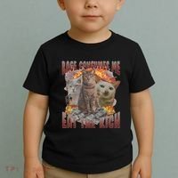 Rage Consumes Me Eat The Rich Feminist Funny Cat Meme Toddler T-Shirt thumb 2