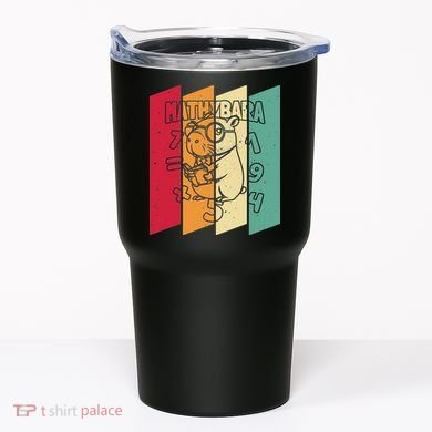 Retro Capybara Math Student Vintage Mathemetician Mathybara Tumbler