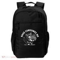 Rage Consumes Me Cat Funny Hilarious Kitten Meme Backpack thumb 0