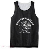 Rage Consumes Me Cat Funny Hilarious Kitten Meme Mesh Reversible Basketball Jersey Tank thumb 0