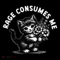 Rage Consumes Me Cat Funny Hilarious Kitten Meme Ornament thumb 1