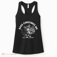 Rage Consumes Me Cat Funny Hilarious Kitten Meme Women's Tank Top thumb 0