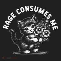 Rage Consumes Me Cat Funny Hilarious Kitten Meme Hat thumb 2