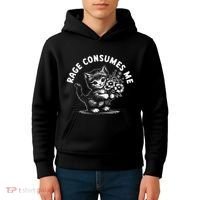 Rage Consumes Me Cat Funny Hilarious Kitten Meme Kids Hoodie thumb 4