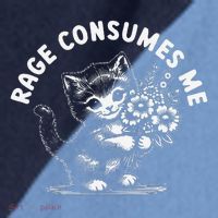 Rage Consumes Me Cat Funny Hilarious Kitten Meme Raglan Baseball Sleeve Shirt thumb 2